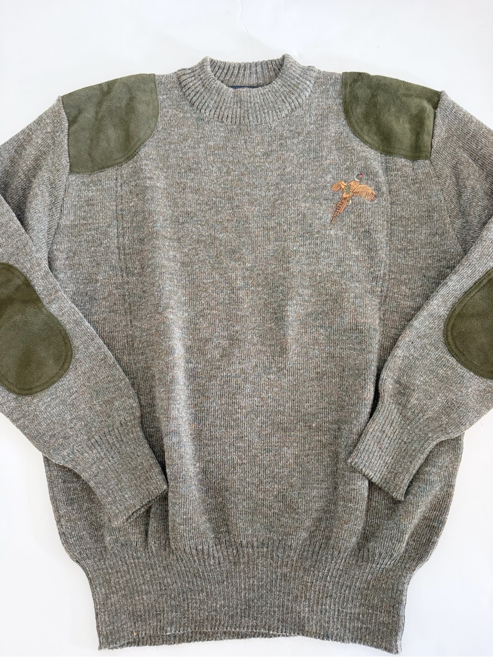 Classic British Hunting/Shooting Crewneck Sweater 100% Wool